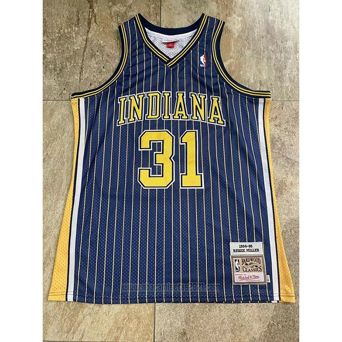 Camiseta Indiana Pacers Reggie R.Miller #31 Mitchell & Ness1994-95 Azul